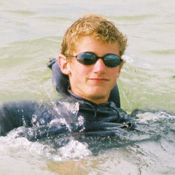 hoodie blue jeans swimming fully clothed