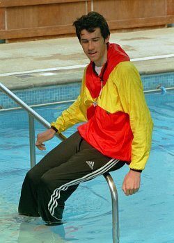 tracksuit and anorak for pool swimming