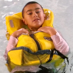 pool life jacket and clothes